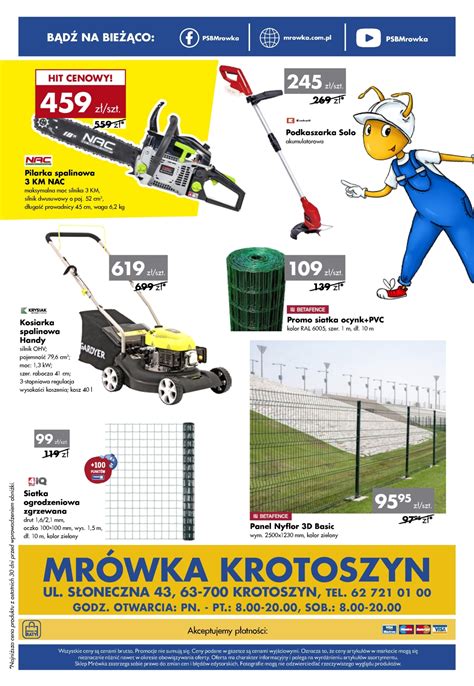 PSB Mrówka Krotoszyn ️ gazetka, promocje, godziny otwarcia